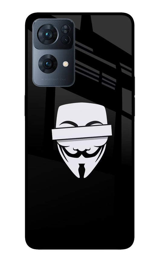 Anonymous Face Oppo Reno7 Pro 5G Glass Case