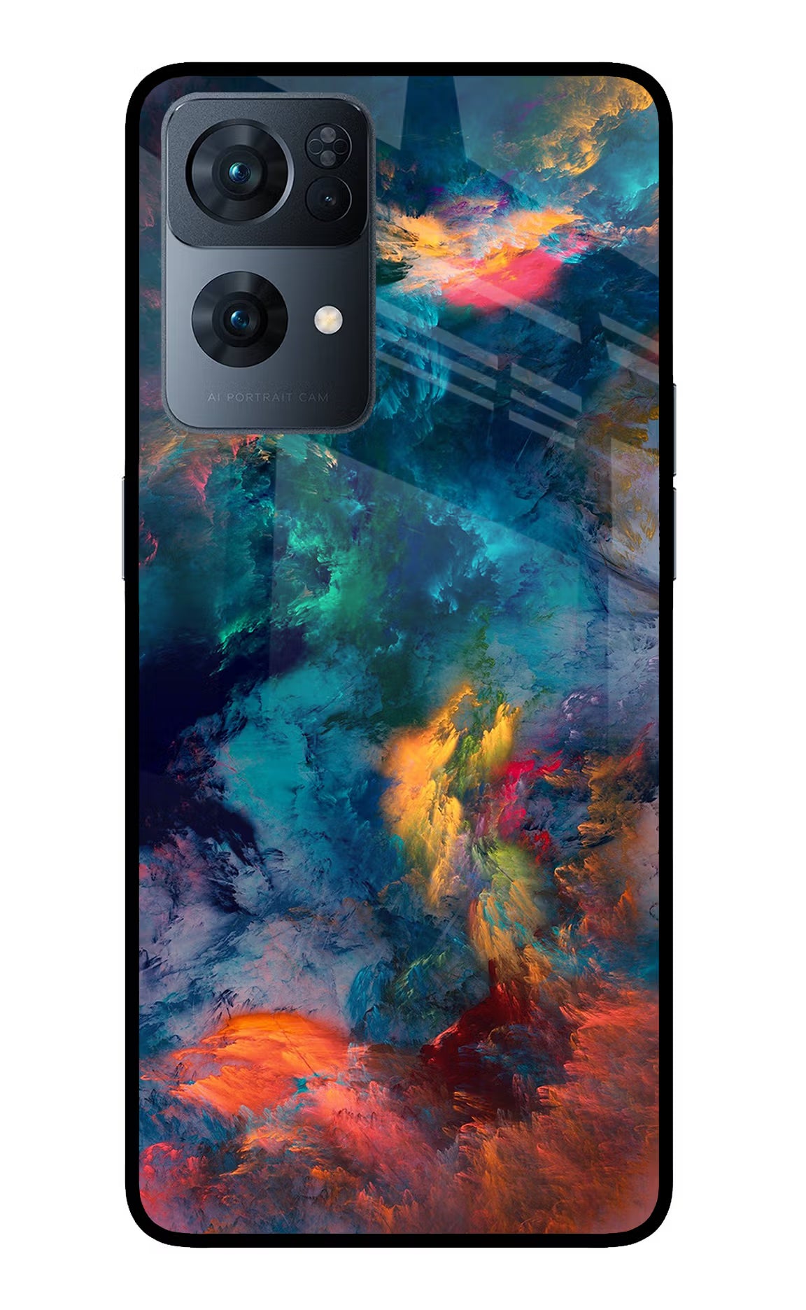 Artwork Paint Oppo Reno7 Pro 5G Glass Case Back Cover by Casekaro