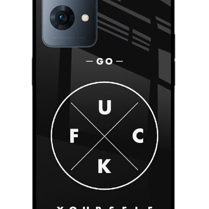 Go Fuck Yourself Oppo Reno7 Pro 5G Glass Case Back Cover by Casekaro