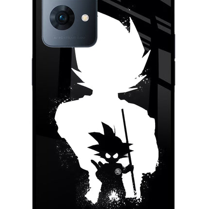 Goku Shadow Oppo Reno7 Pro 5G Glass Case Back Cover by Casekaro