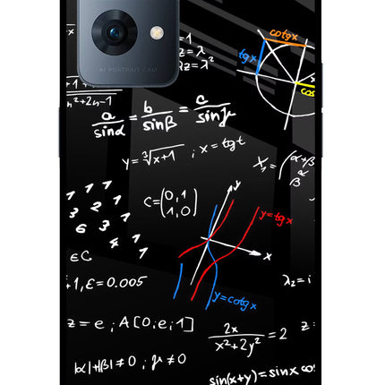 Mathematics Formula Oppo Reno7 Pro 5G Glass Case Back Cover by Casekaro
