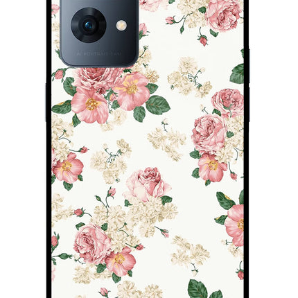 Flowers Oppo Reno7 Pro 5G Glass Case Back Cover by Casekaro