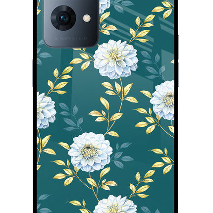 Flowers Oppo Reno7 Pro 5G Glass Case Back Cover by Casekaro