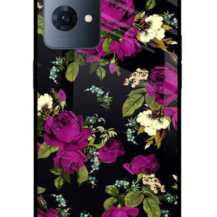 Flowers Oppo Reno7 Pro 5G Glass Case Back Cover by Casekaro