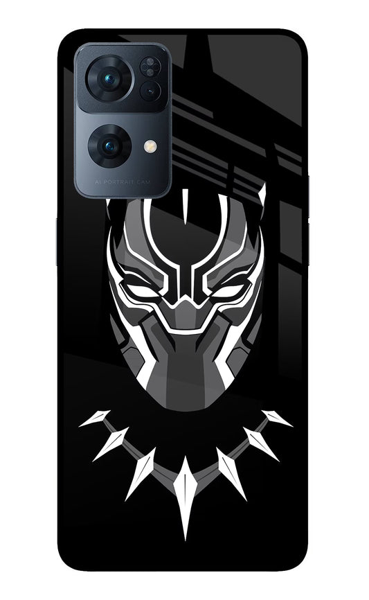Black Panther Oppo Reno7 Pro 5G Glass Case