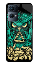 Green Owl Oppo Reno7 Pro 5G Glass Case