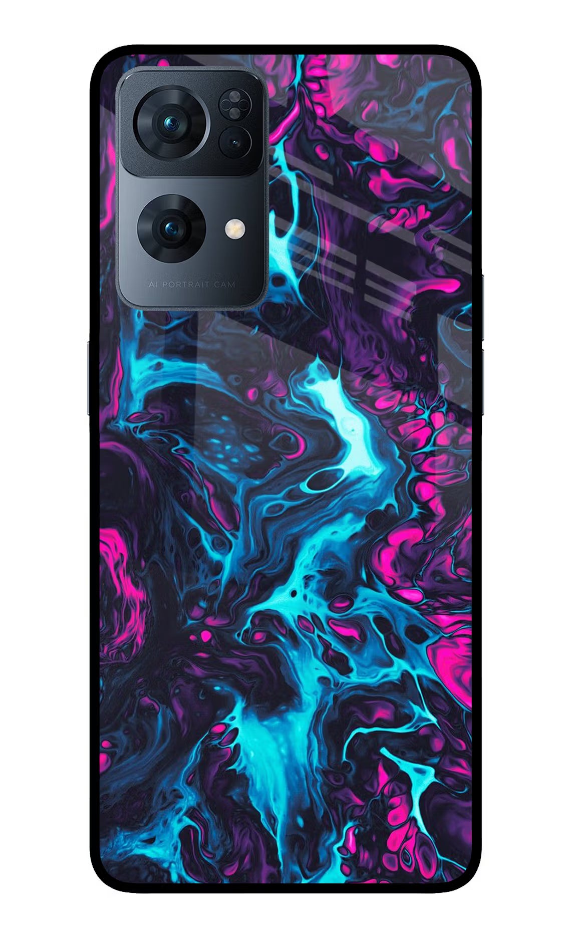 Abstract Oppo Reno7 Pro 5G Glass Case