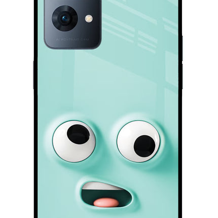 Funny Cartoon Oppo Reno7 Pro 5G Glass Case Back Cover by Casekaro
