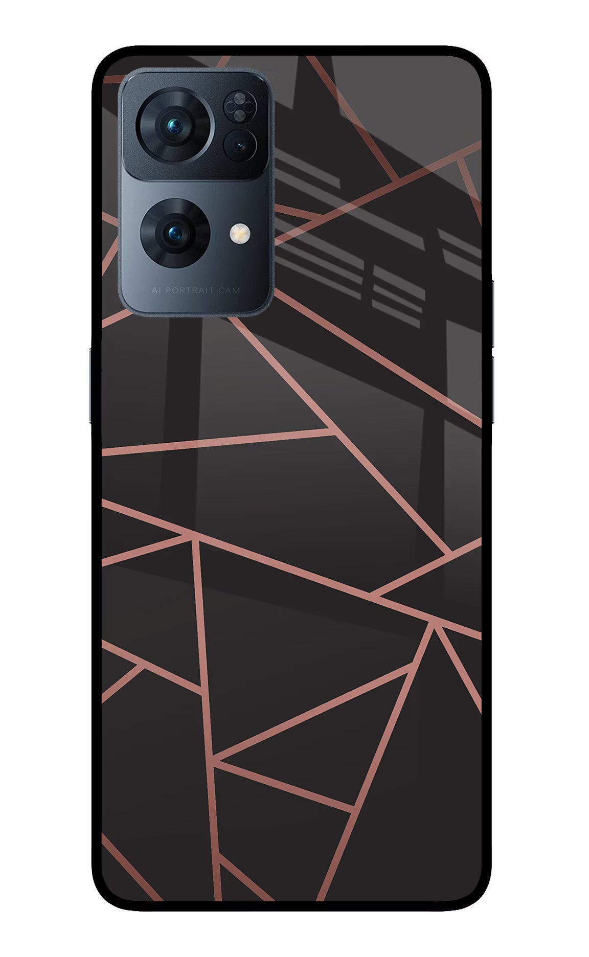 Geometric Pattern Oppo Reno7 Pro 5G Glass Case
