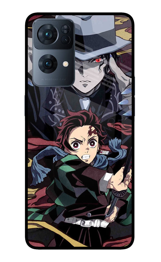 Demon Slayer Oppo Reno7 Pro 5G Glass Case
