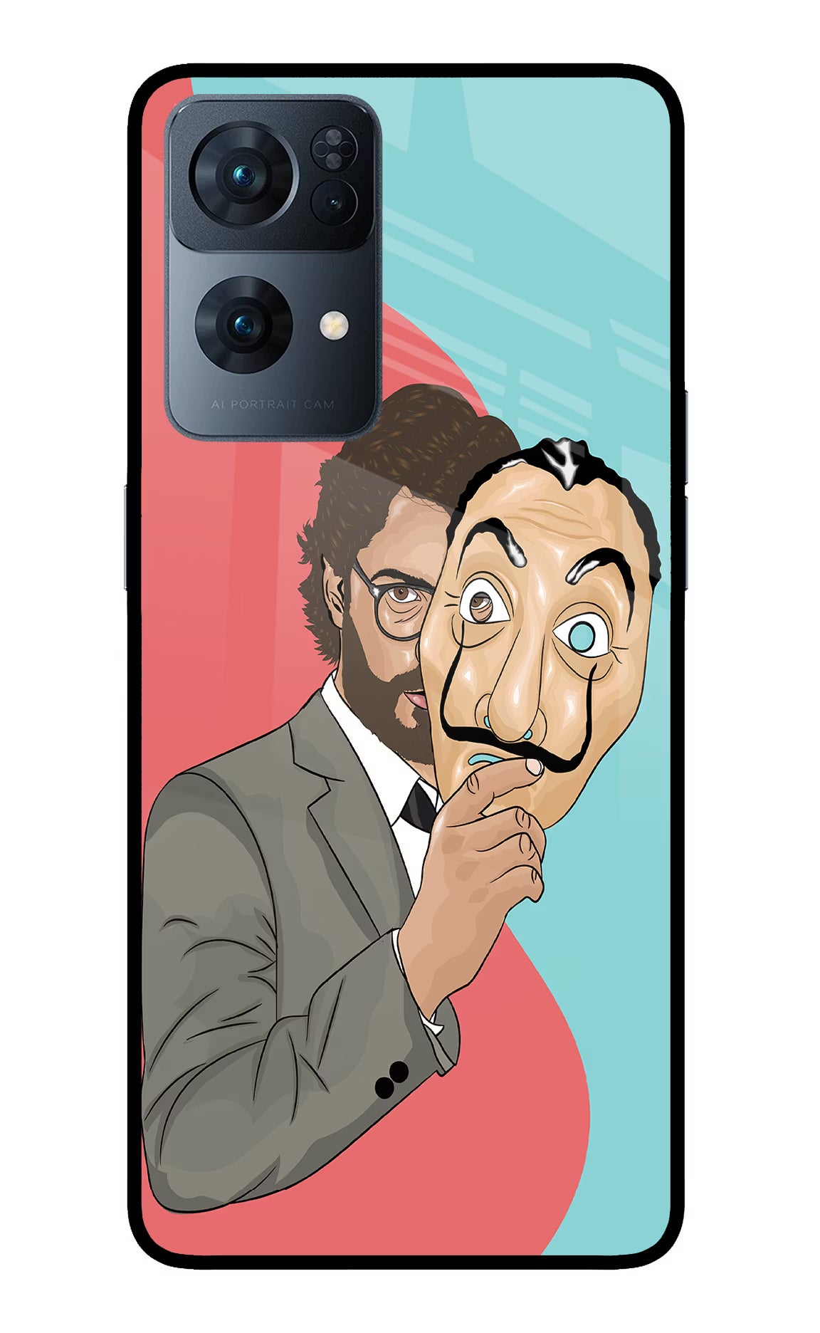 Professor Oppo Reno7 Pro 5G Glass Case Back Cover by Casekaro