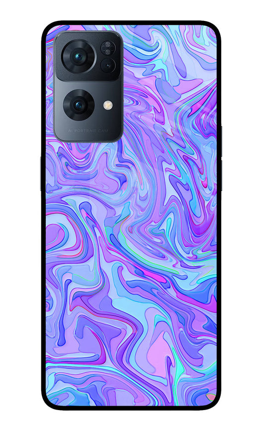 Glitter Oppo Reno7 Pro 5G Glass Case
