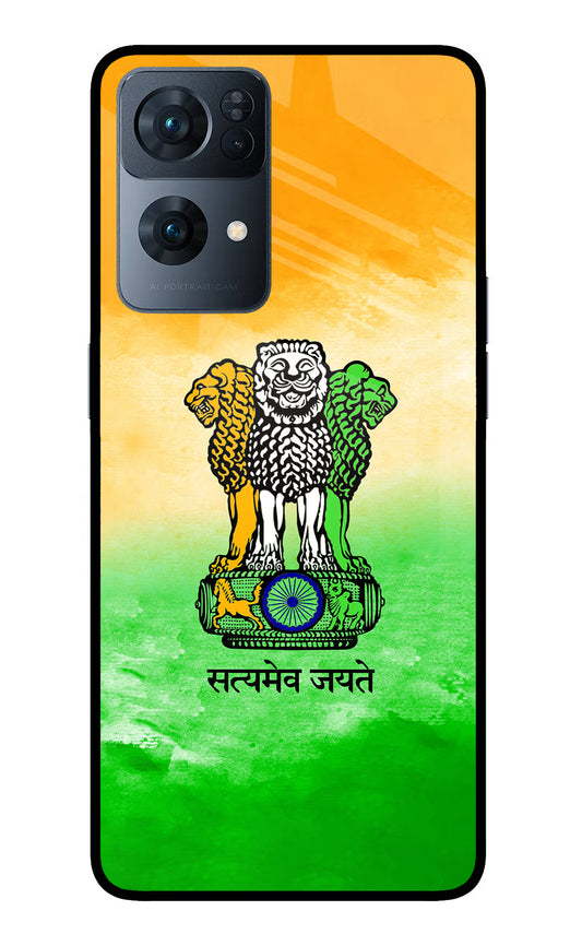 Satyamev Jayate Flag Oppo Reno7 Pro 5G Glass Case