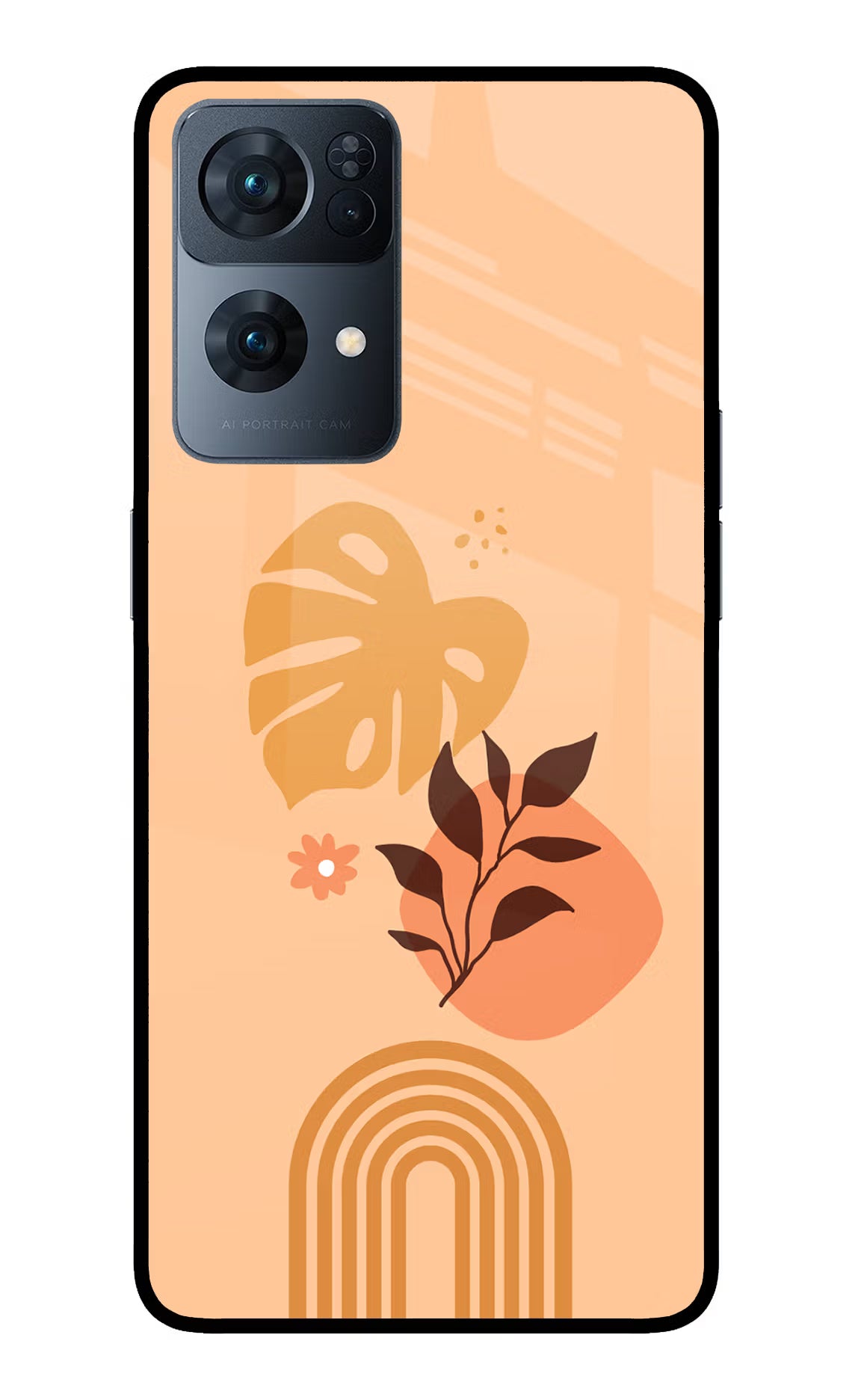 Bohemian Art Oppo Reno7 Pro 5G Glass Case Back Cover by Casekaro
