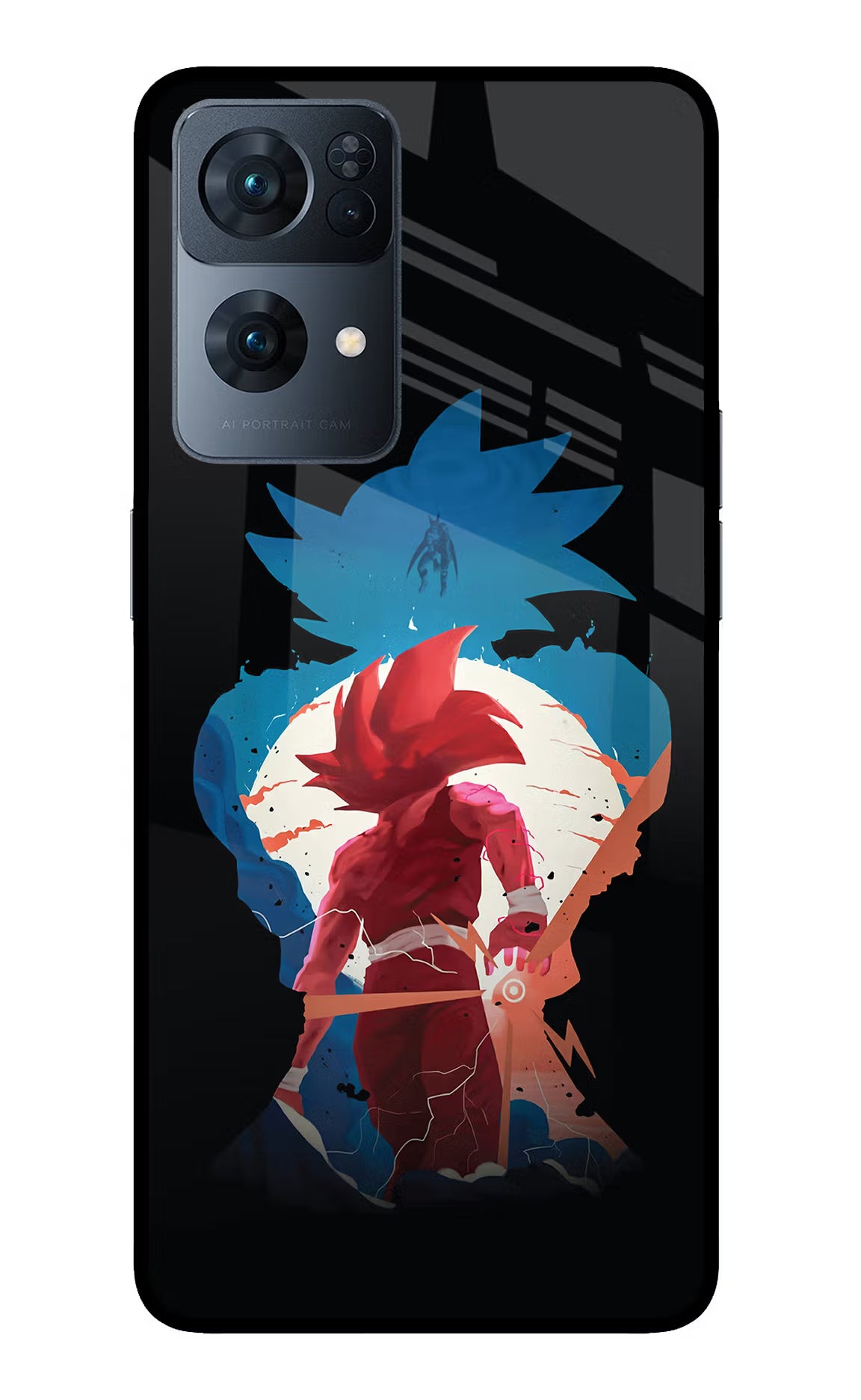 Goku Oppo Reno7 Pro 5G Glass Case Back Cover by Casekaro