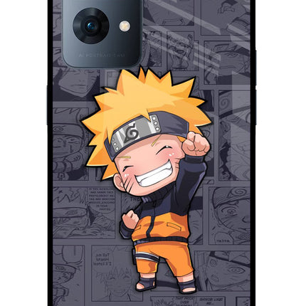 Chota Naruto Oppo Reno7 Pro 5G Glass Case Back Cover by Casekaro