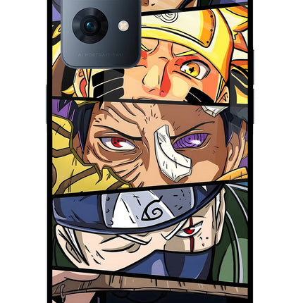Naruto Character Oppo Reno7 Pro 5G Glass Case Back Cover by Casekaro