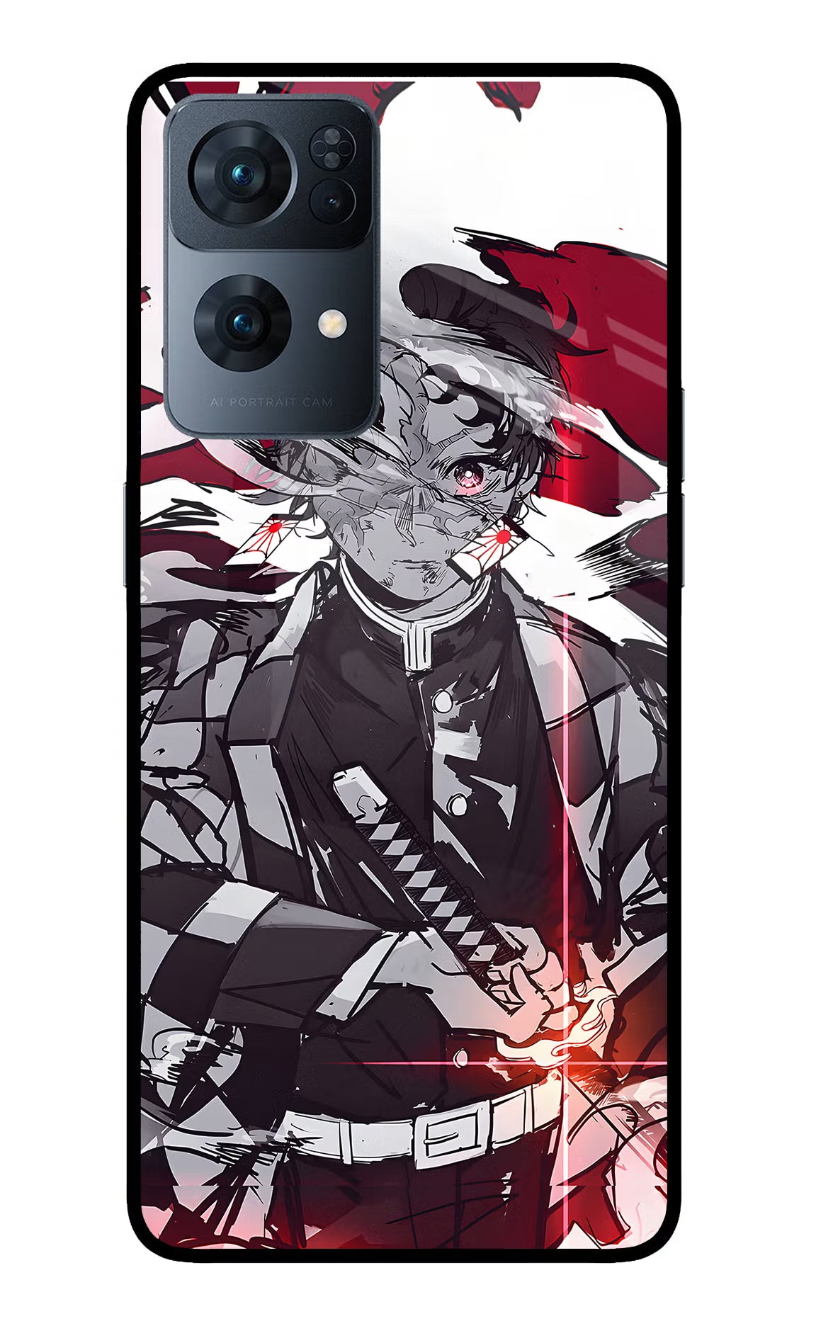 Demon Slayer Oppo Reno7 Pro 5G Glass Case