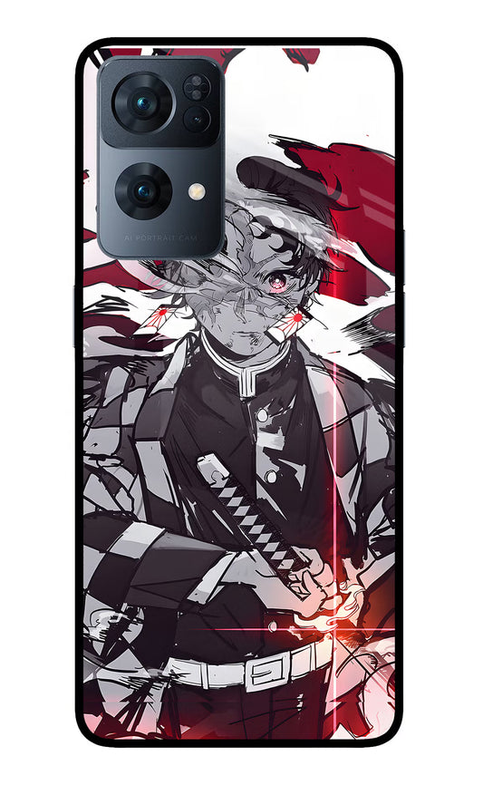 Demon Slayer Oppo Reno7 Pro 5G Glass Case
