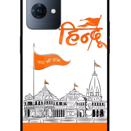 Jai Shree Ram Hindu Oppo Reno7 Pro 5G Glass Case Back Cover by Casekaro