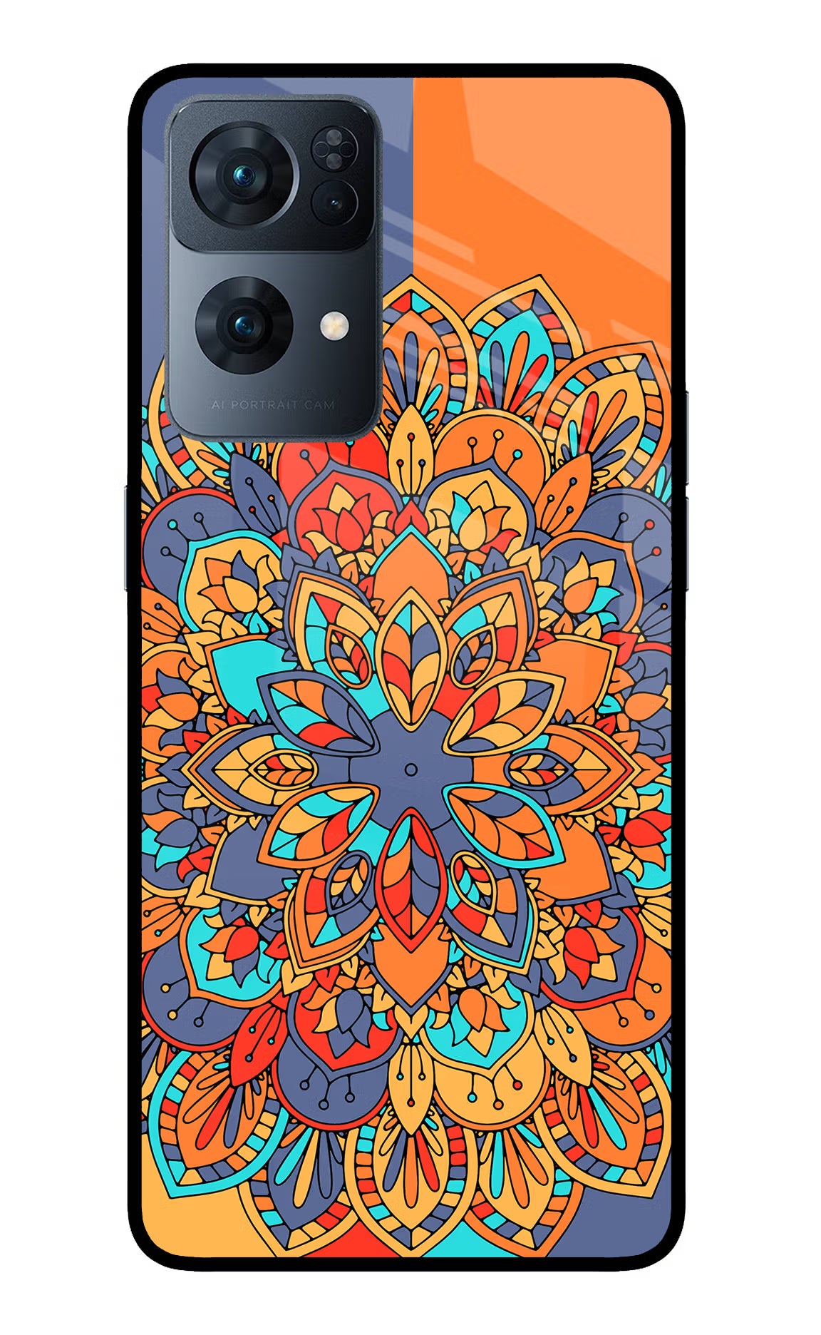 Color Mandala Oppo Reno7 Pro 5G Glass Case