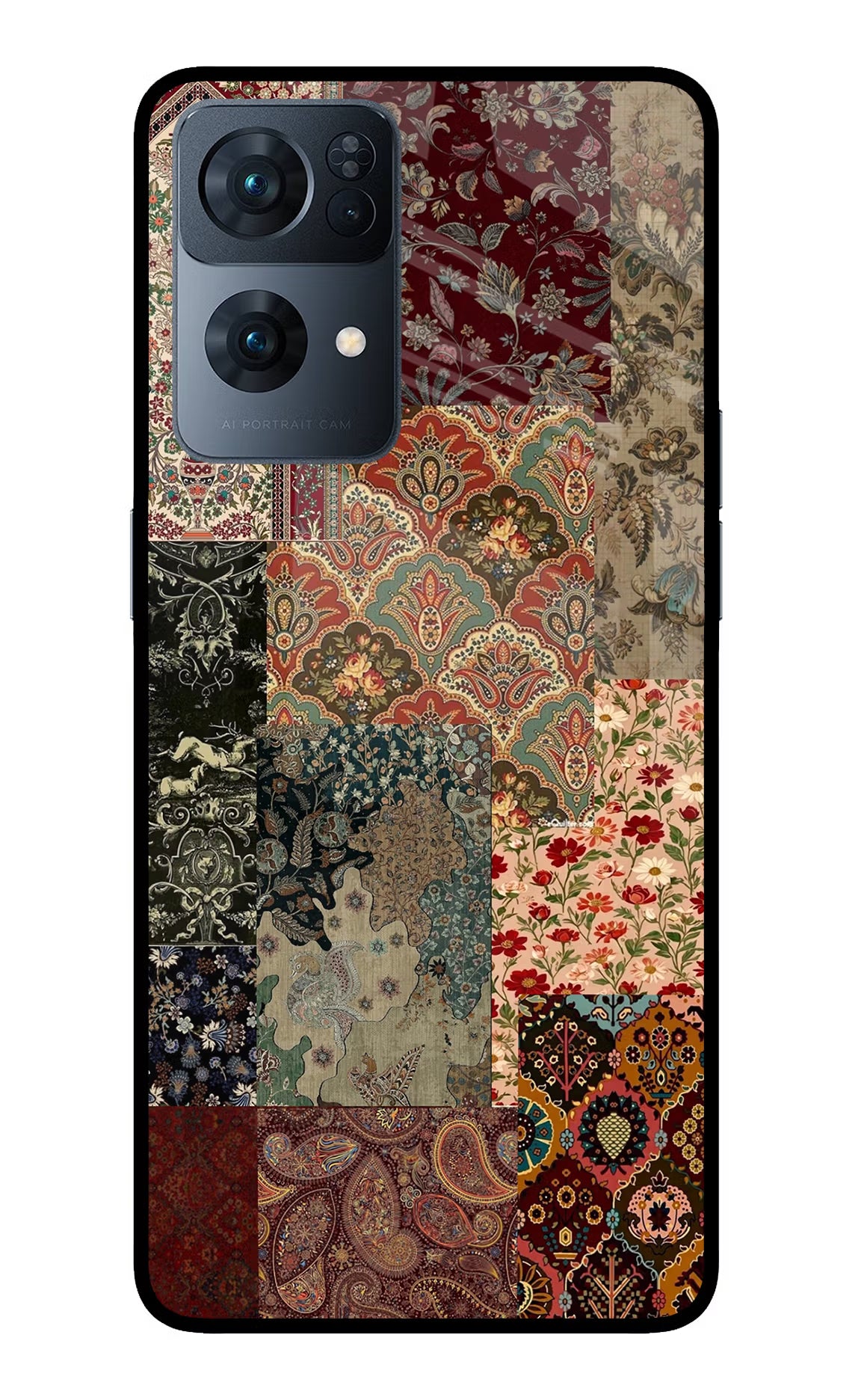 Desi Print Oppo Reno7 Pro 5G Glass Case Back Cover by Casekaro