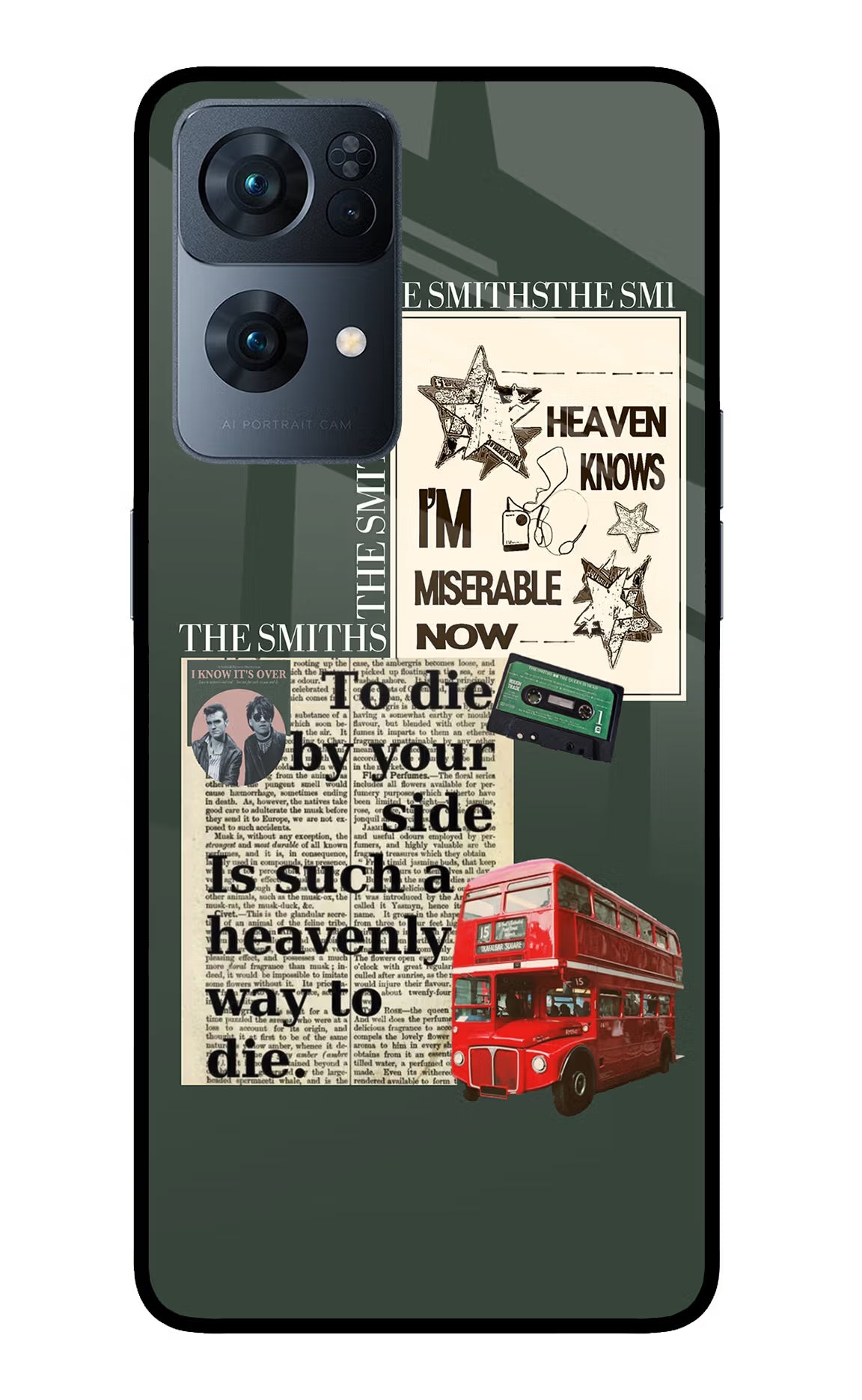 The Smiths Oppo Reno7 Pro 5G Glass Case Back Cover by Casekaro
