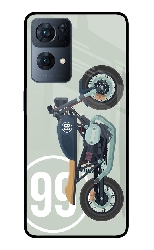 Classic Cafe Racer 99 Oppo Reno7 Pro 5G Glass Case