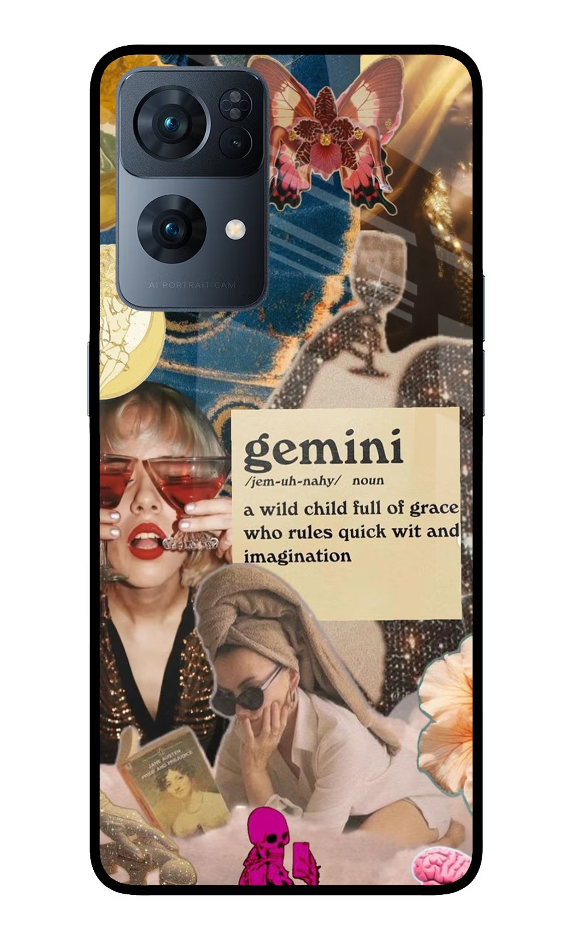 Gemini Zodiac Oppo Reno7 Pro 5G Glass Case
