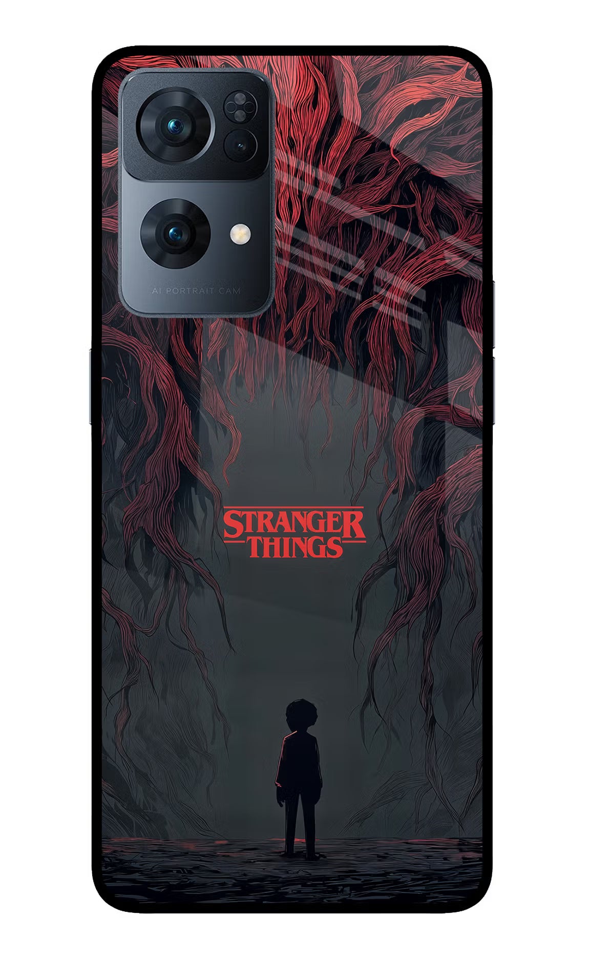 Ordinary Things Dark Side Oppo Reno7 Pro 5G Glass Case Back Cover by Casekaro