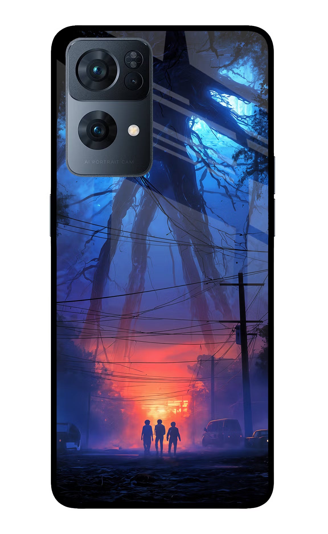 Ordinary Things Shadow Oppo Reno7 Pro 5G Glass Case Back Cover by Casekaro