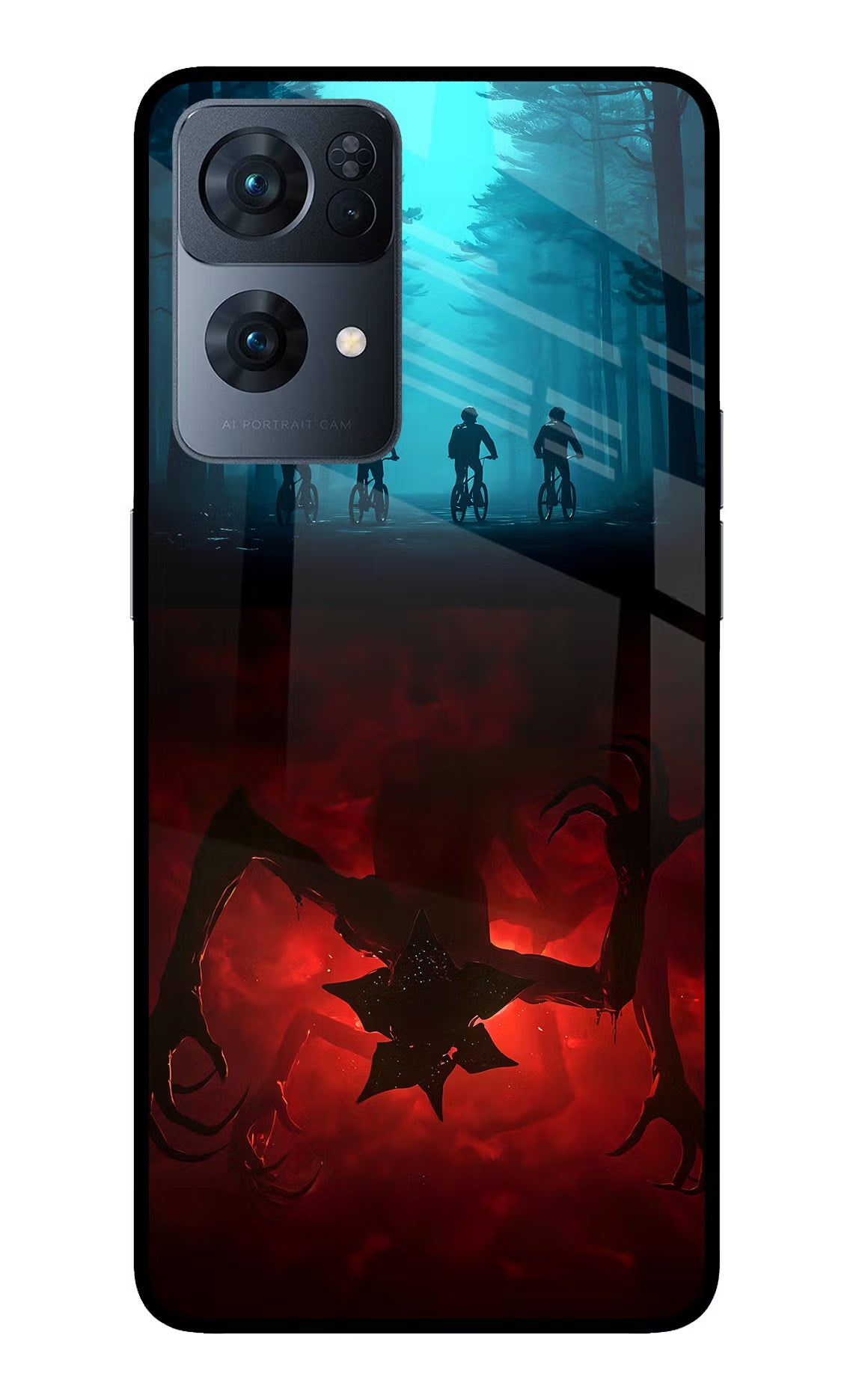 Ordinary Things Downside Up Oppo Reno7 Pro 5G Glass Case Back Cover by Casekaro