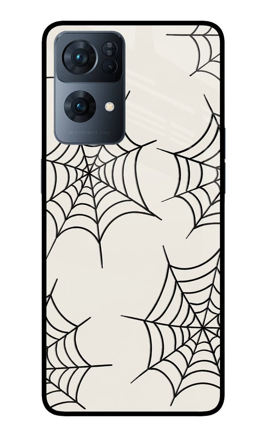 Spider Web Oppo Reno7 Pro 5G Glass Case