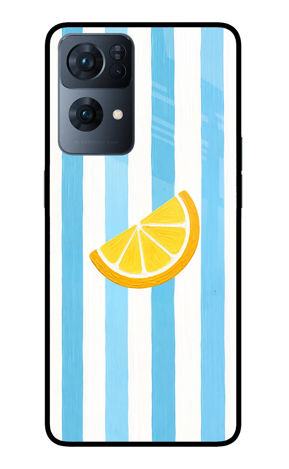 Summer Lemon Oppo Reno7 Pro 5G Glass Case