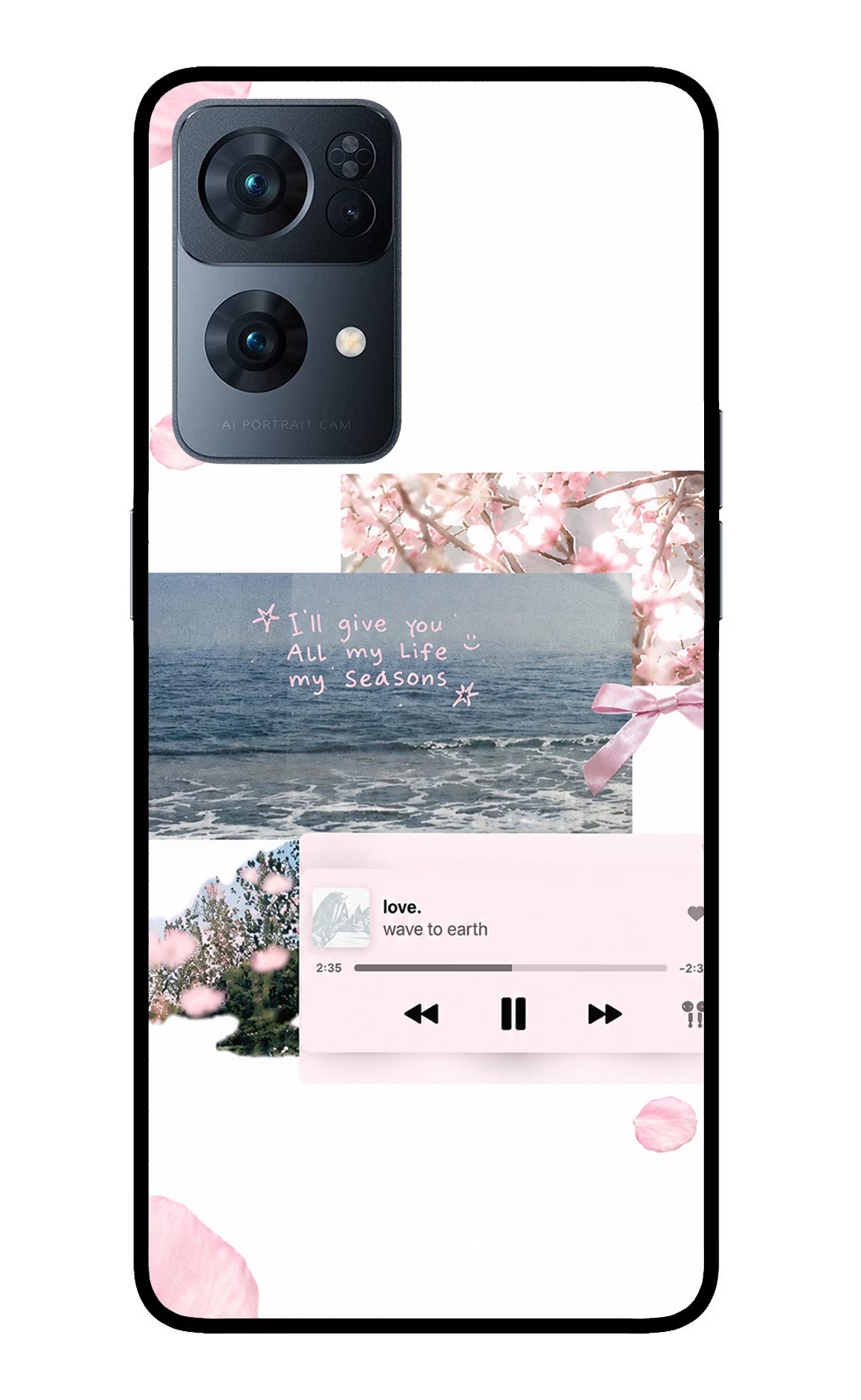 Wave to earth Oppo Reno7 Pro 5G Glass Case