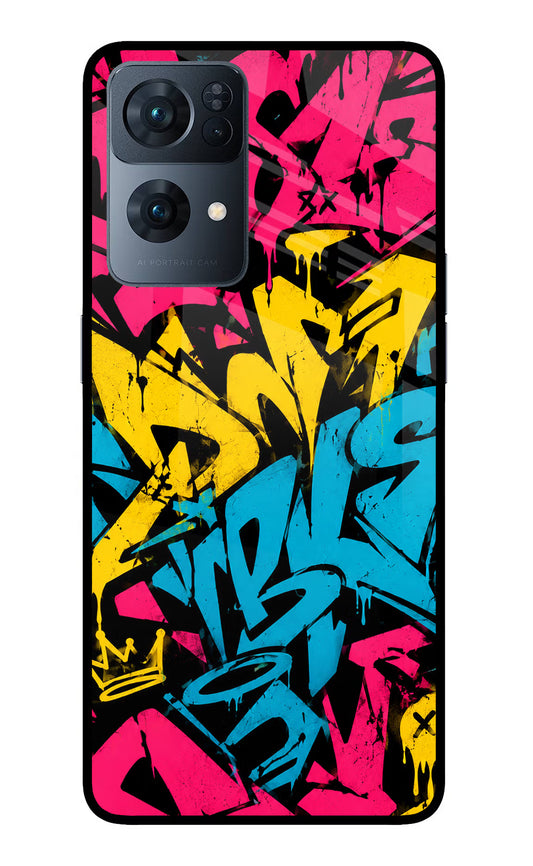 Graffiti Vibe Oppo Reno7 Pro 5G Glass Case