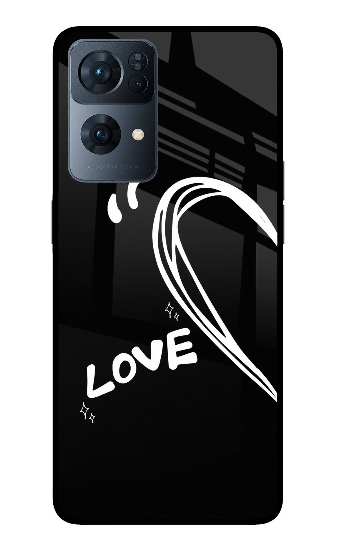 Love Line Oppo Reno7 Pro 5G Glass Case