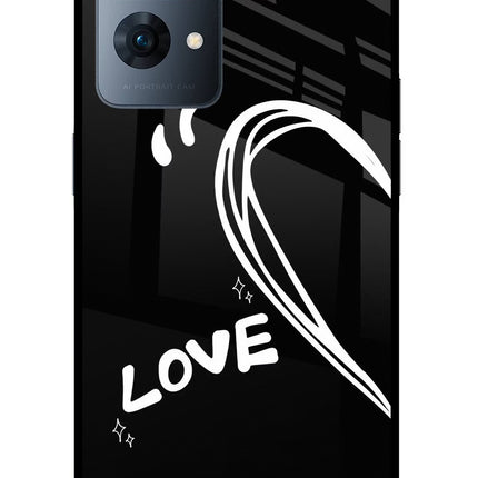 Love Line Oppo Reno7 Pro 5G Glass Case Back Cover by Casekaro