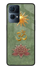 Om & Lotus Oppo Reno7 Pro 5G Glass Case