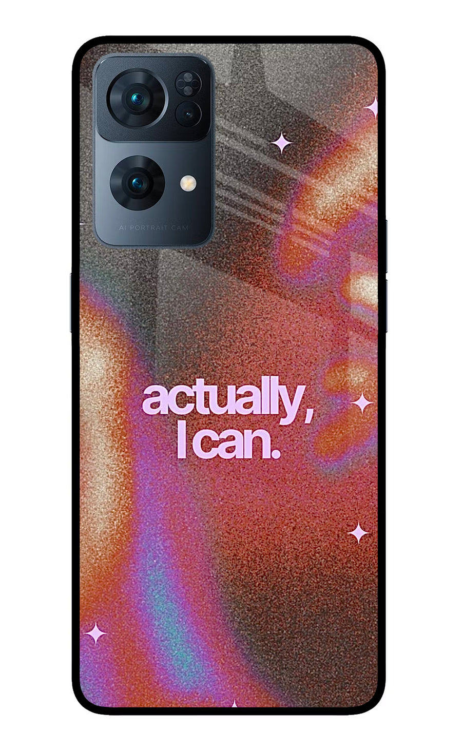 Pink Aura Oppo Reno7 Pro 5G Back Cover, Glass case