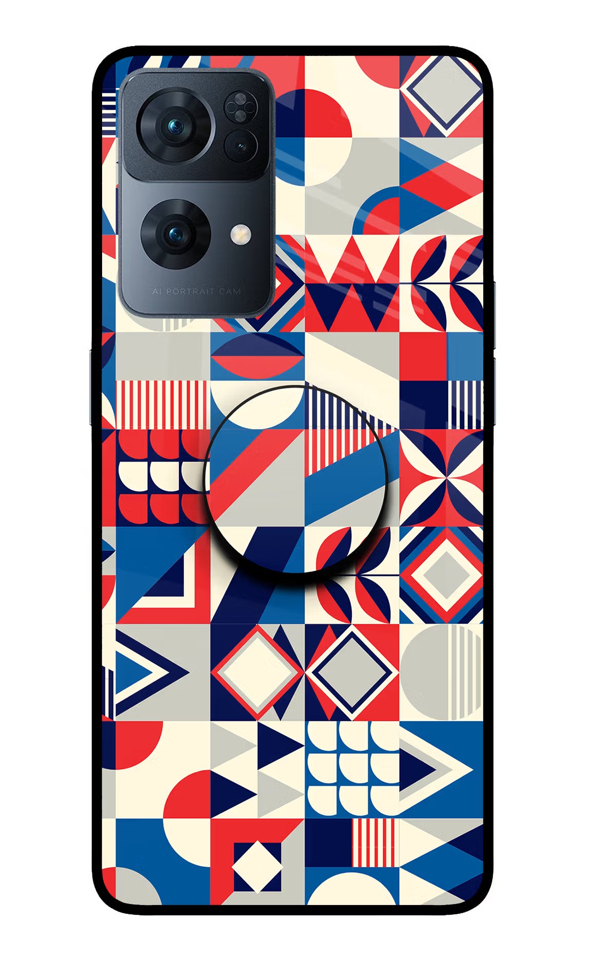 Colorful Pattern Oppo Reno7 Pro 5G Pop Case by Casekaro
