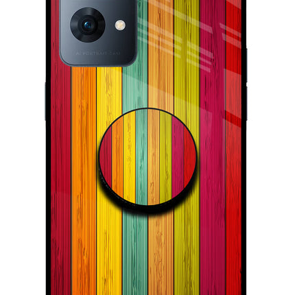 Multicolor Wooden Oppo Reno7 Pro 5G Pop Case by Casekaro