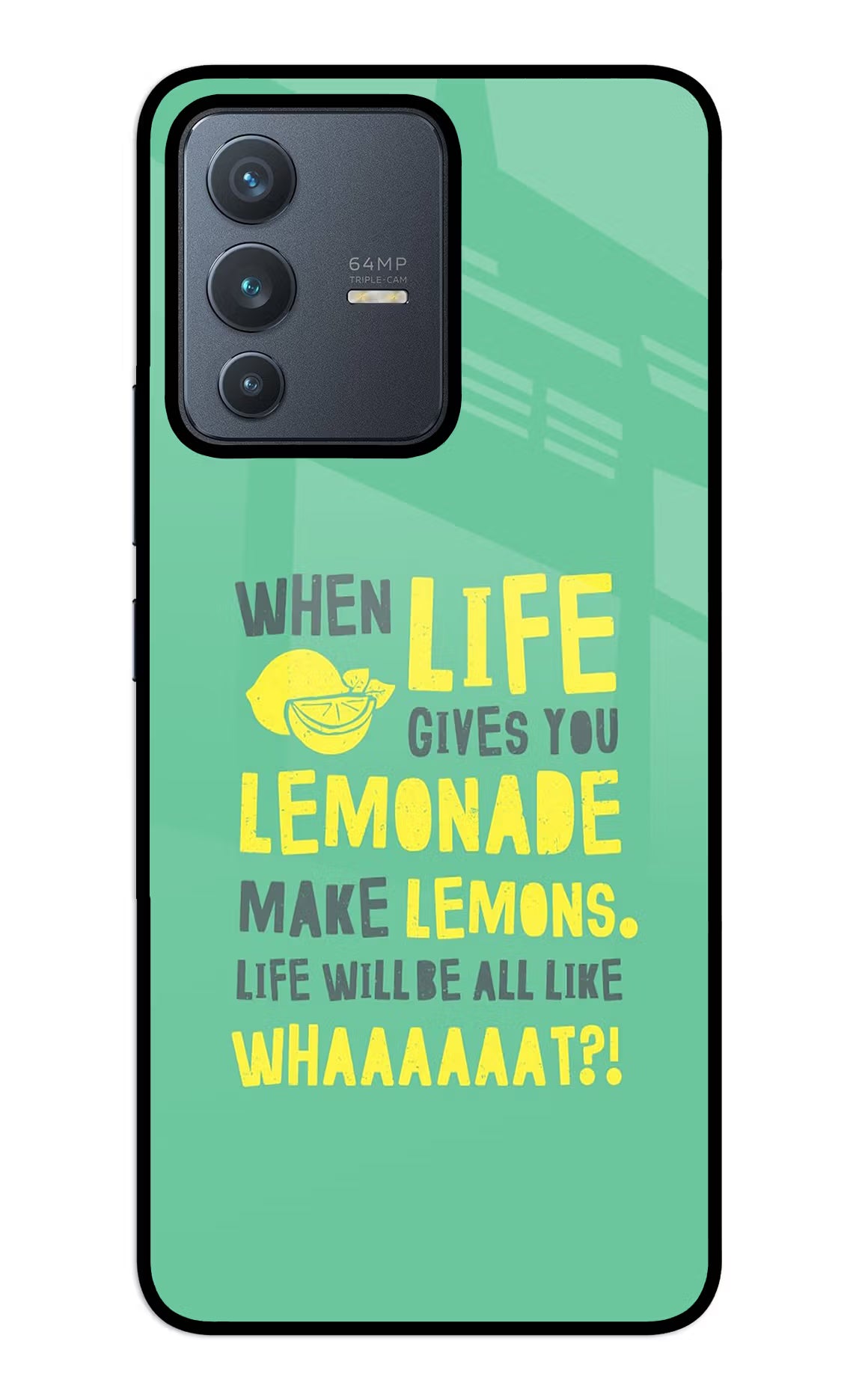 Quote Vivo V23 5G Glass Case Back Cover by Casekaro