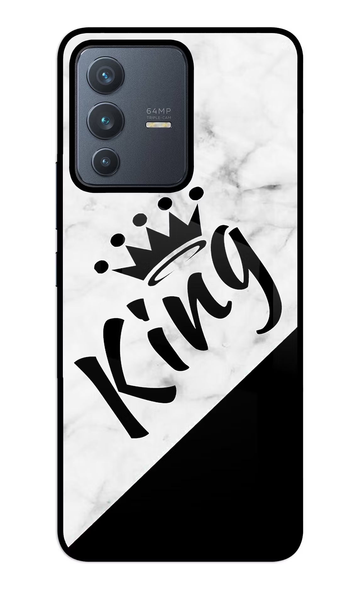 King Vivo V23 5G Glass Case Back Cover by Casekaro