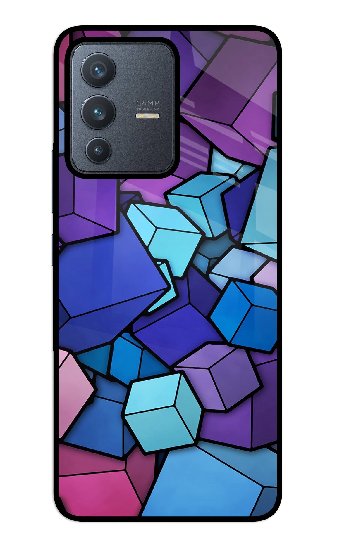 Cubic Abstract Vivo V23 5G Back Cover