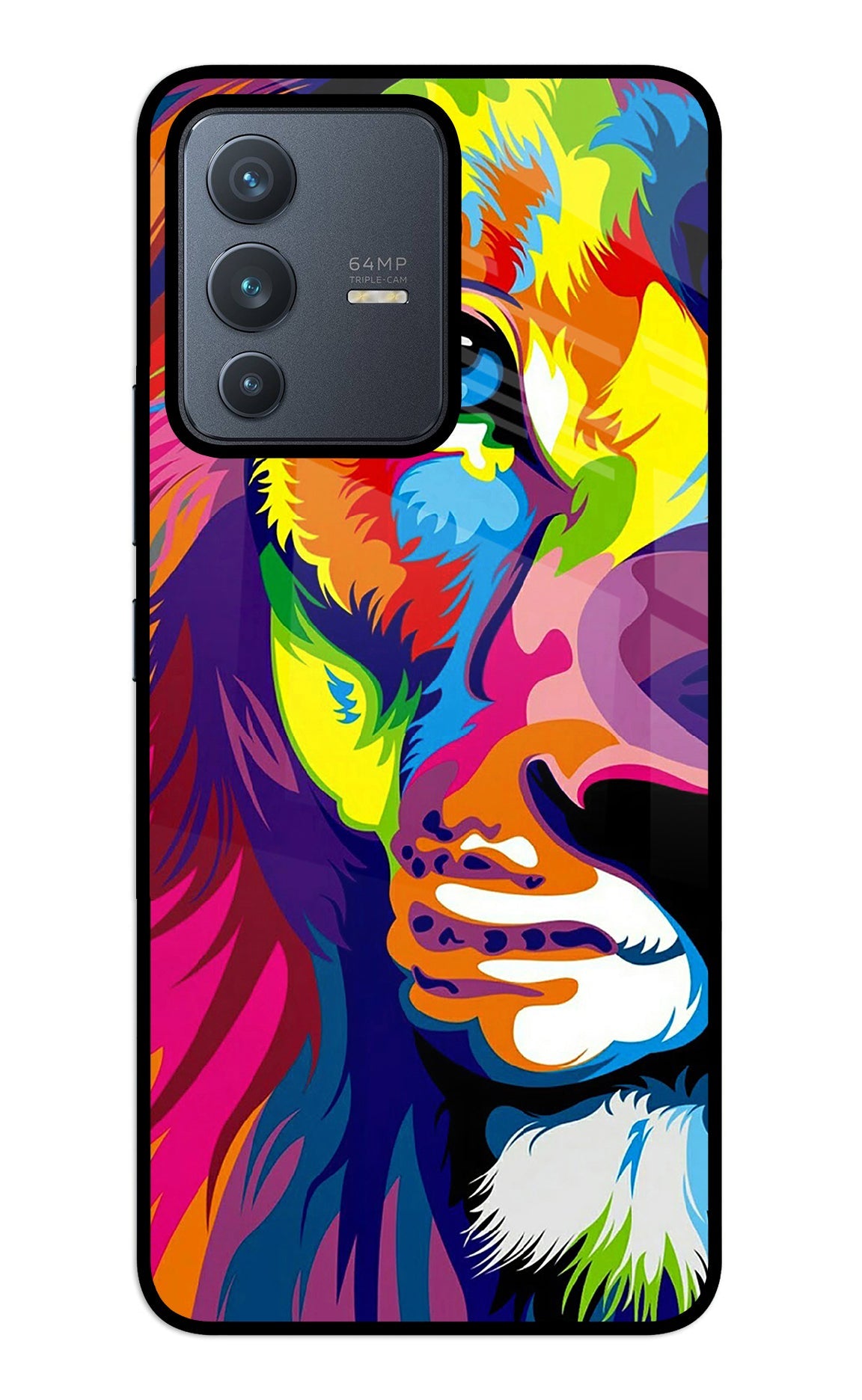 Lion Half Face Vivo V23 5G Back Cover