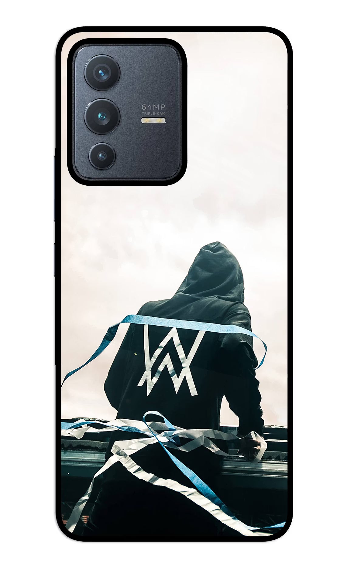 Alan Walker Vivo V23 5G Glass Case Back Cover by Casekaro