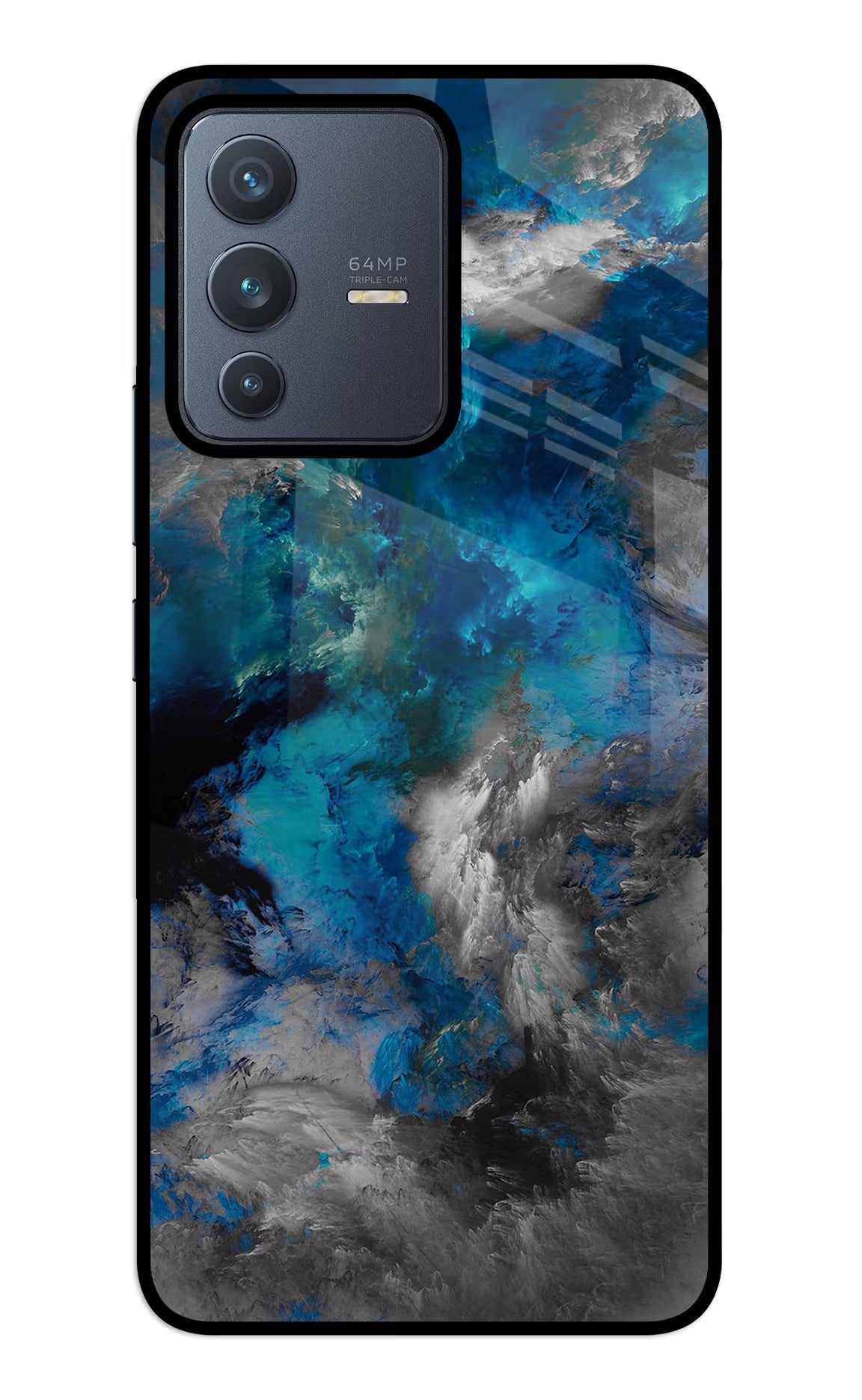 Artwork Vivo V23 5G Glass Case Back Cover by Casekaro