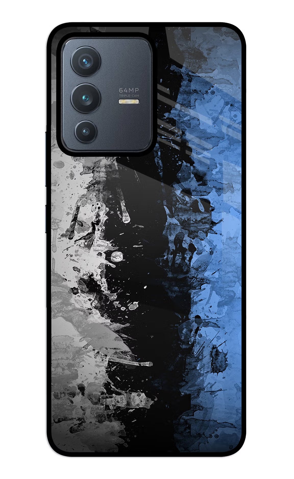 Artistic Design Vivo V23 5G Glass Case Back Cover by Casekaro