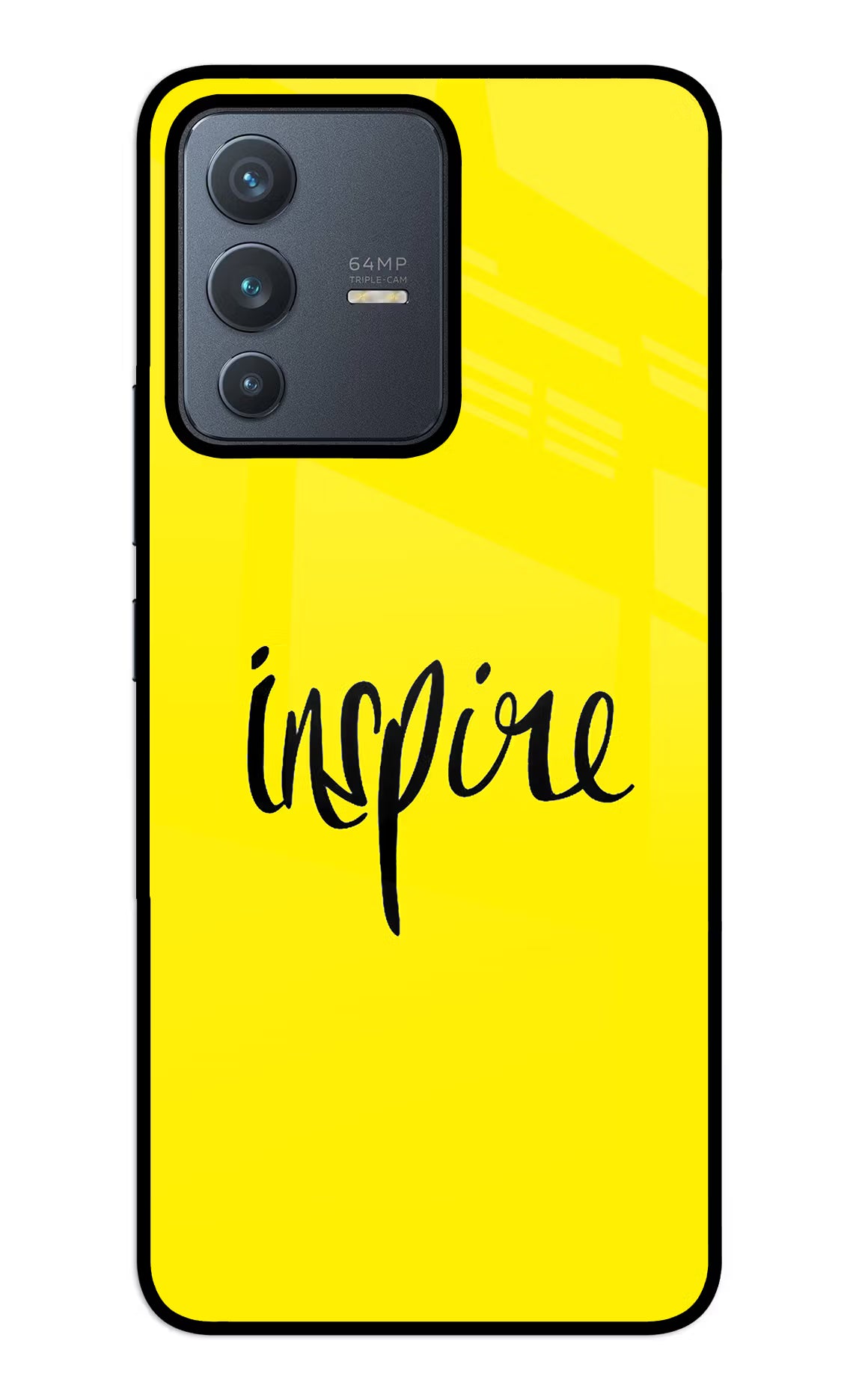 Inspire Vivo V23 5G Glass Case Back Cover by Casekaro